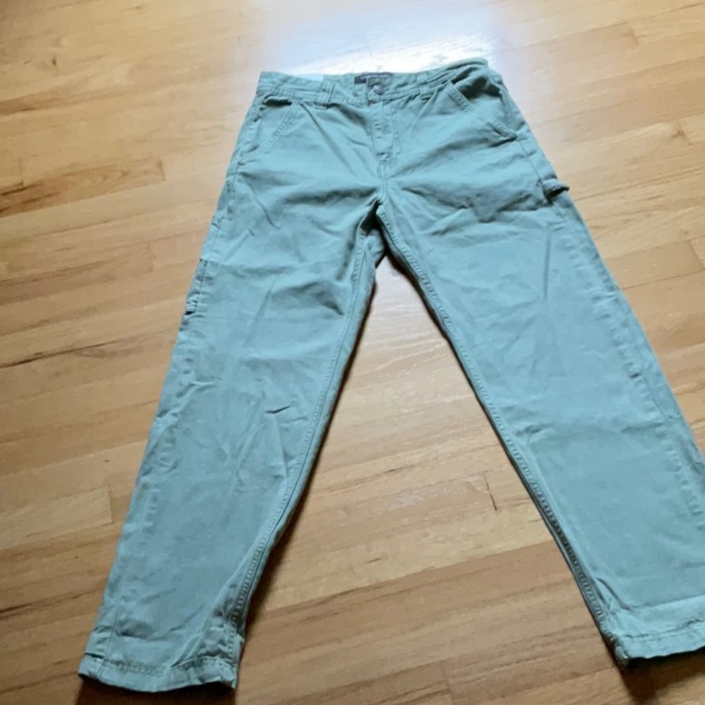 Men's Casual Pants in Light Green